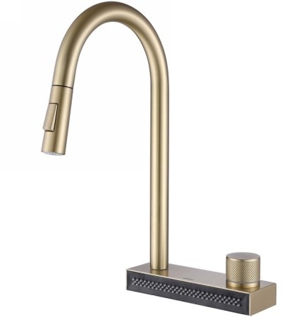 Смеситель для кухни Abber Wasser Kreis AF8114G Золото матовое 