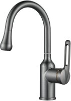 Смеситель для раковины Raffine F101T, оружейная сталь