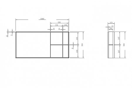 Зеркало Abber Stein 100 AS6639 Белое 