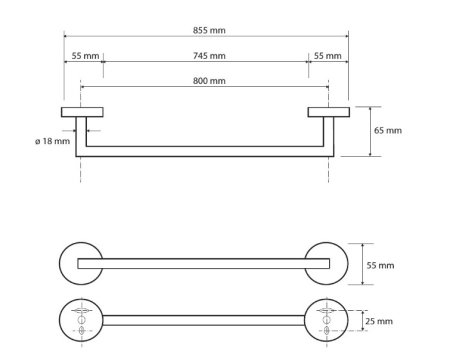 Полотенцедержатель Bemeta Omega 104204262 хром 