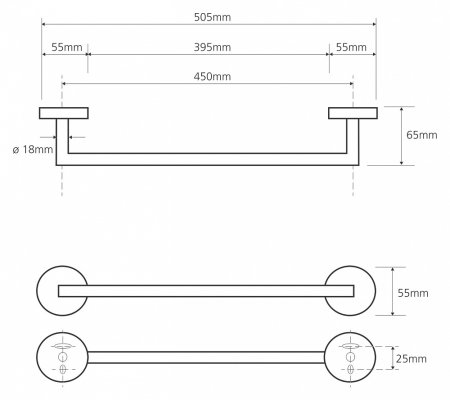 Полотенцедержатель Bemeta Omega 104204022 