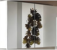 Зеркальный шкаф Boheme Armadi Art Vallessi 80 547-W с подсветкой Белый глянец