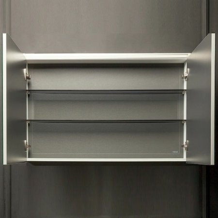 Зеркальный шкаф Boheme Armadi Art Vallessi 80 547-W с подсветкой Белый глянец 