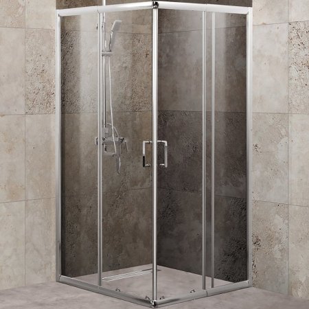 Душевой уголок BelBagno Unique 100х100 UNIQUE-A-2-85/100-C-Cr профиль Хром стекло прозрачное 