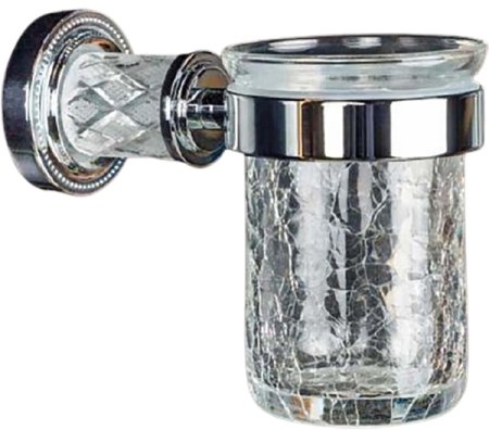 Стакан для зубных щеток Boheme Murano Cristal 10904-CRST-CH Хром 