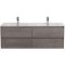 Тумба с раковиной BelBagno KRAFT-1200-4C-SO-2-CG Cemento Grigio