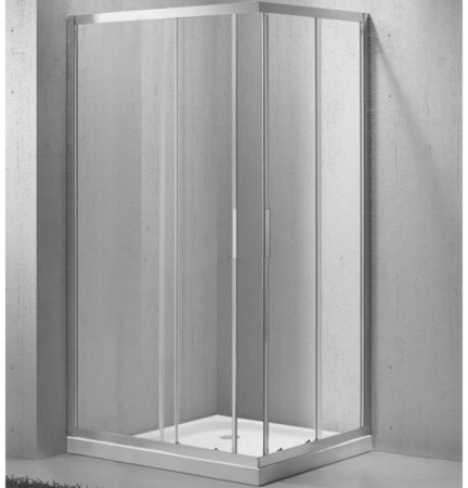 Душевой уголок BelBagno SELA-AH-2-120/90-C-Cr 120x90 профиль Хром стекло прозрачное 