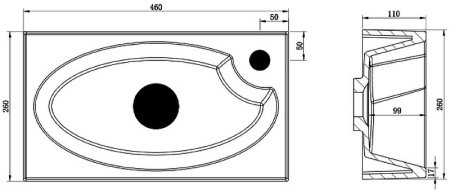 Раковина BelBagno Pietra Mini 46 BB-460-PM-LVB Белая 