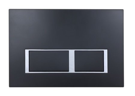 Кнопка смыва Esbano PRK-12MB черная матовая 
