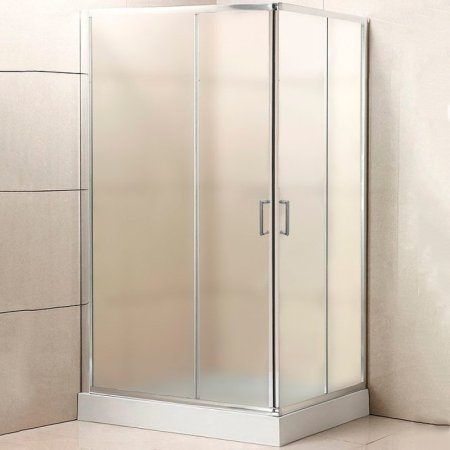 Душевой уголок BelBagno Uno 90х70 UNO-195-AH-2-90/70-P-Cr профиль Хром стекло рифленое 