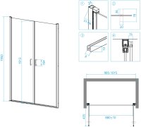 Душевая дверь RGW LE-06