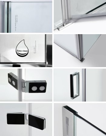 Душевой уголок WasserKRAFT Aller 10H07LB black matt, 120x90 см 