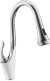 Смеситель для кухни Rose R123F, белый/хром 