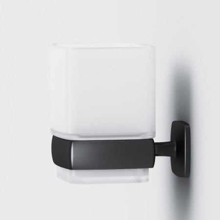 Стакан для зубных щеток AM.PM Gem A9034322 Черный Белый 