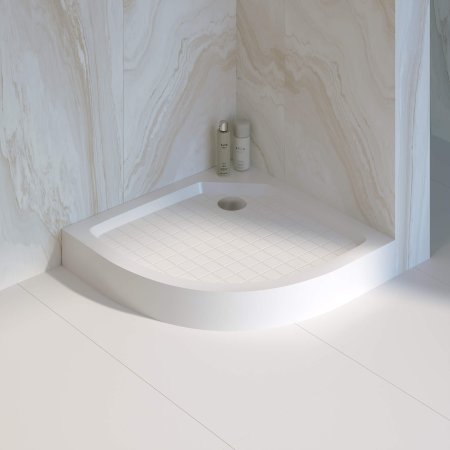 Душевой поддон полукруглый RGW SMC/R W Белый  900x900 