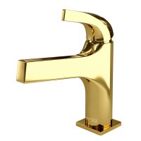 Смеситель WasserKRAFT Sauer 7103 для раковины, золото глянцевое