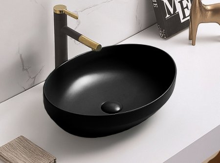 Раковина-чаша CeramaLux 50 78590B Черная глянцевая 