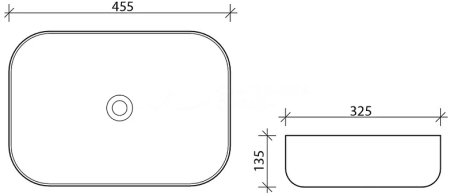 Раковина-чаша Esbano Martel S 45 ESRNMARTSMB Черная матовая 