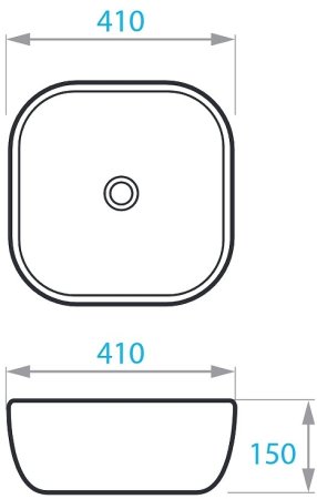 Раковина-чаша Koller Pool Round 41 RN-0410-WB Белая 