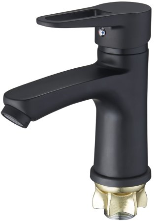 Смеситель для раковины G-Lauf NUD1-A045YB Черный матовый 