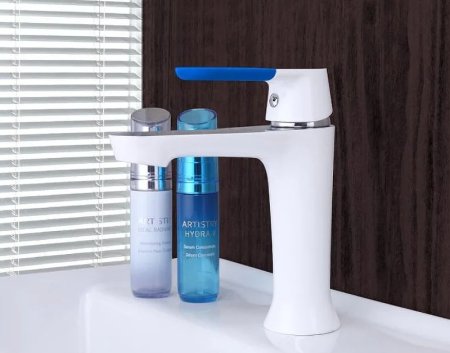 Смеситель для раковины Frap H34 F1034 Белый Хром 