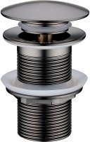 Донный клапан Boheme 612-GM click-clack Антрацит