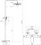 Душевая система Ravak Termo TE 092.00/150 X070098 с термостатом Хром Белый 