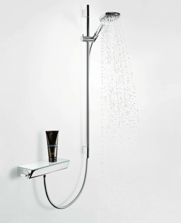 Смеситель для душа Hansgrohe Ecostat Select 13161400 с термостатом Хром Белый 
