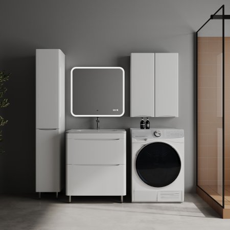 Колонна универсальная STYLE LINE "Бергамо L" с корзиной, Люкс Плюс антискрейтч белый глянец 