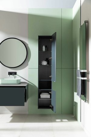 Шкаф пенал Allen Brau Infinity 35 R 1.21009.AM подвесной Антрацит матовый 