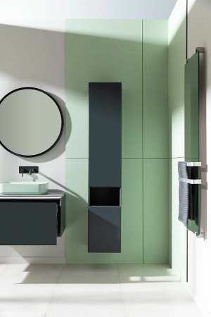 Шкаф пенал Allen Brau Infinity 35 R 1.21009.AM подвесной Антрацит матовый 