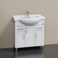 Тумба Санта Дублин 80 напольная с умывальником Классик 80