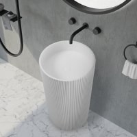 Раковина отдельностоящая ABBER Stein AS2501-H белая матовая