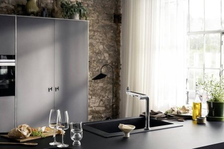 Смеситель для кухни Hansgrohe Aqittura M91 76804000 Хром 