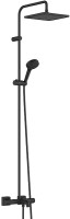Душевая система Hansgrohe Vernis Shape 26900670 с термостатом Черная матовая