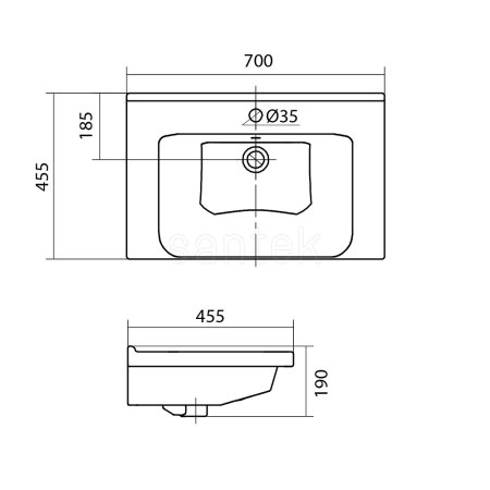 Тумба с раковиной Onika Джордан 70.12 