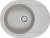 Мойка кухонная Paulmark Oval PM316502-GR серый 