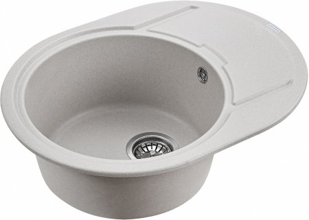 Мойка кухонная Paulmark Oval PM316502-GR серый 