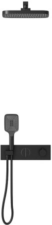 Душевая система Vincea VSFW-422T1MB с термостатом Черная матовая 