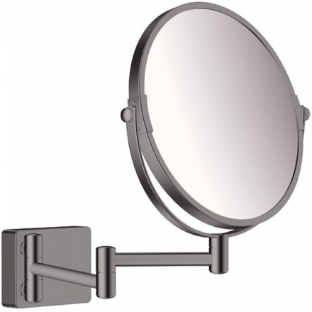 Косметическое зеркало Hansgrohe AddStoris 41791340 с увеличением Шлифованный черный хром 