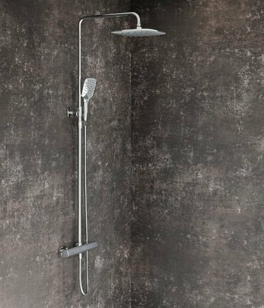 Душевая система Ravak 10  Free TD F 091.00/150 X070141 с термостатом Хром 