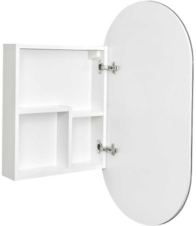 Зеркальный шкаф Aquaton Оливия 50 R 1A254502OL010 Белый глянцевый 