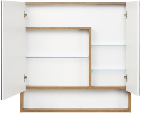 Зеркальный шкаф Aquaton Сканди 90 1A252302SDZ90 Белый Дуб рустикальный 