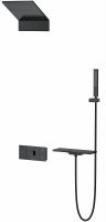 Душевая система Vincea Futura VSFW-2F11TMB с термостатом Черная матовая