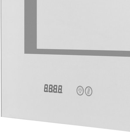 Зеркало Aquaton Сакура 80 1A236502SKW80 с подсветкой с сенсорным выключателем с антизапотеванием и часами 