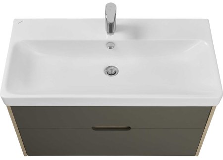 Тумба под раковину Aquaton Оливия 90 1A254401OLUG0 подвесная Грей Дуб ойстер 