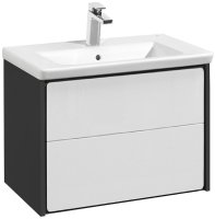 Тумба под раковину Roca Ronda 70 ZRU9302964 подвесная Белый глянец Антрацит