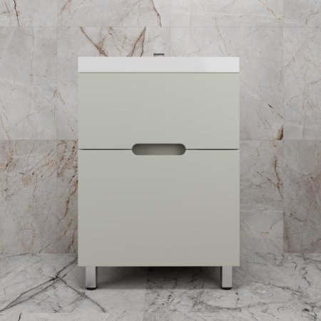 Тумба напольная Style Line "Матис 60" под ASTI 60 (2 ящика), ОЛИВА, ЭМАЛЬ 