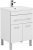 Тумба с раковиной Aquanet Верона 58 белый (напольная 1 ящик 2 дверцы) 
