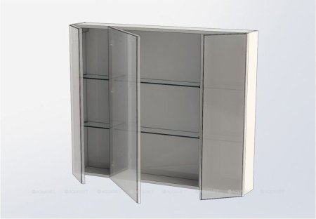 Зеркало-шкаф Aquanet Орлеан 105 белый 